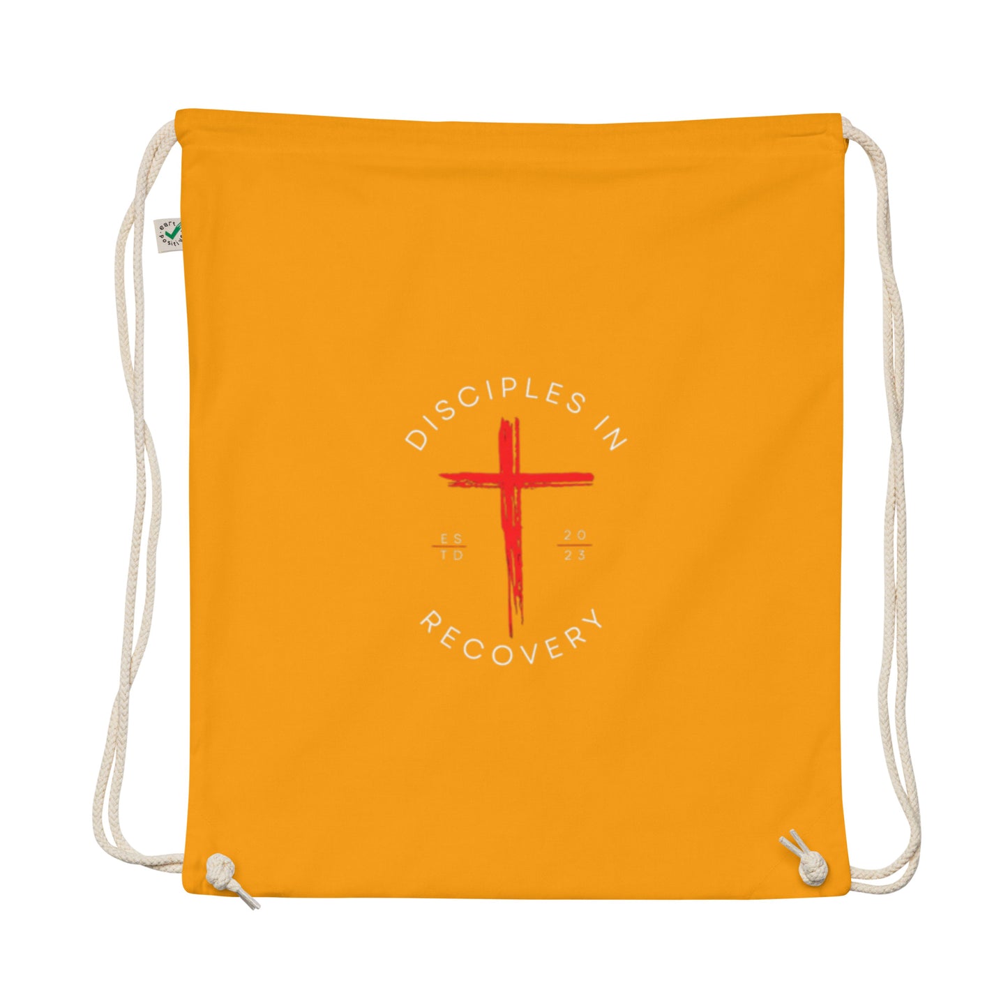 Organic cotton drawstring bag